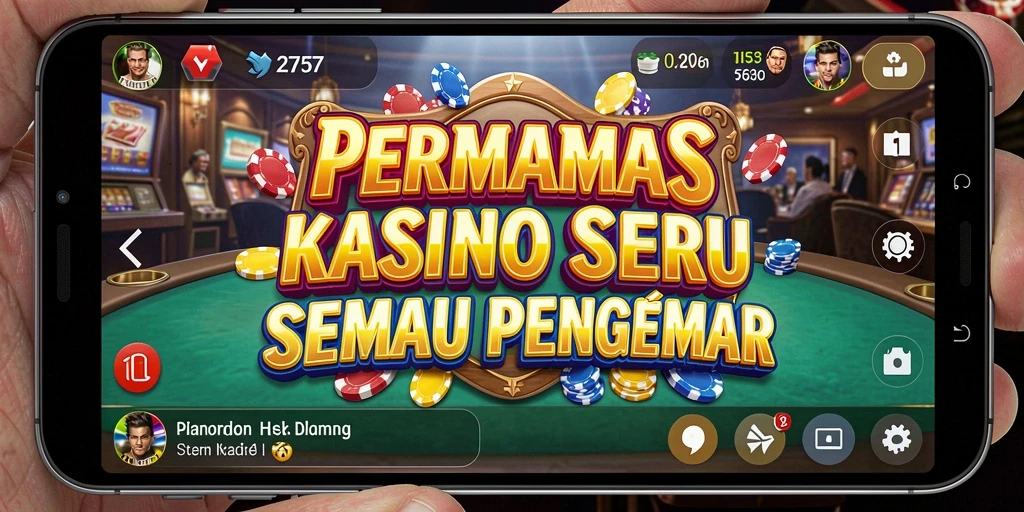 Screenshot gameplay menunjukkan suasana seru permainan Kasino.