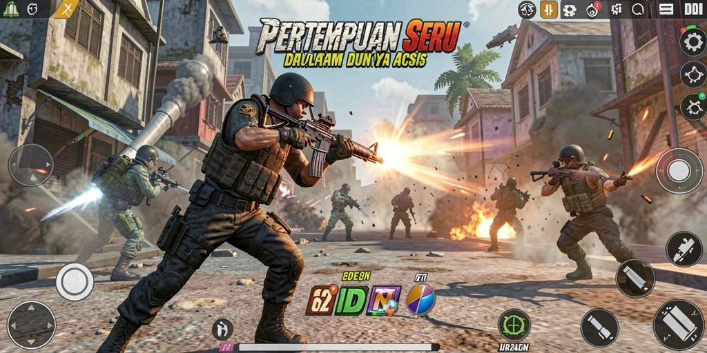 Gameplay Action yang seru dan menantang di 62IDN.
