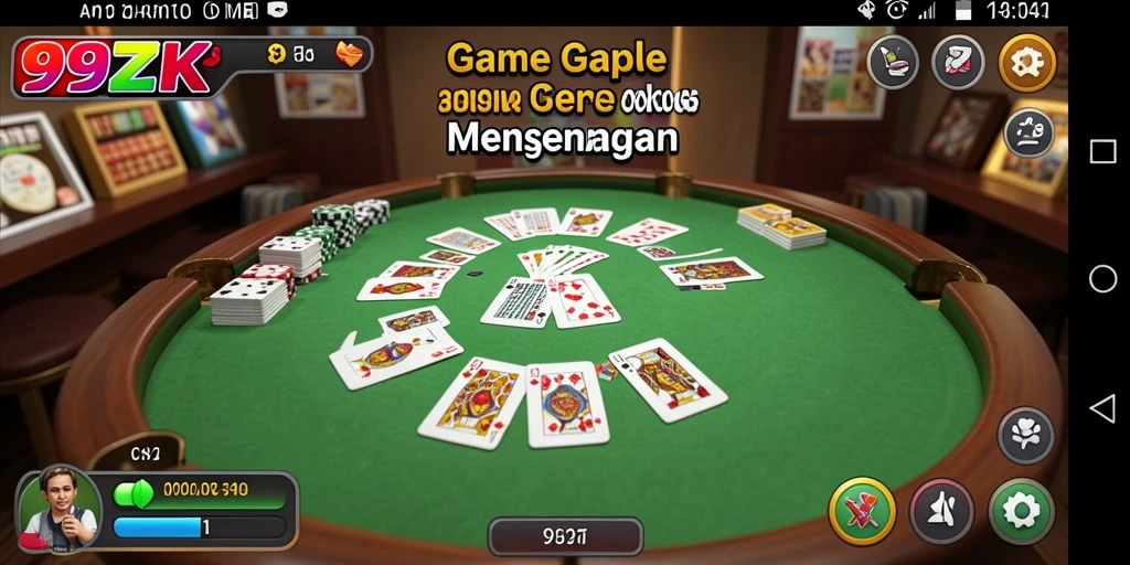 Tampilan gameplay Gaple yang seru dan interaktif.