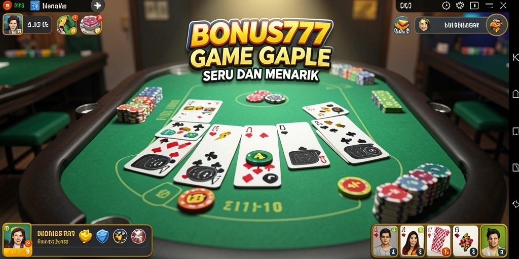 Tampilan gameplay seru dan menarik dari permainan Gaple.