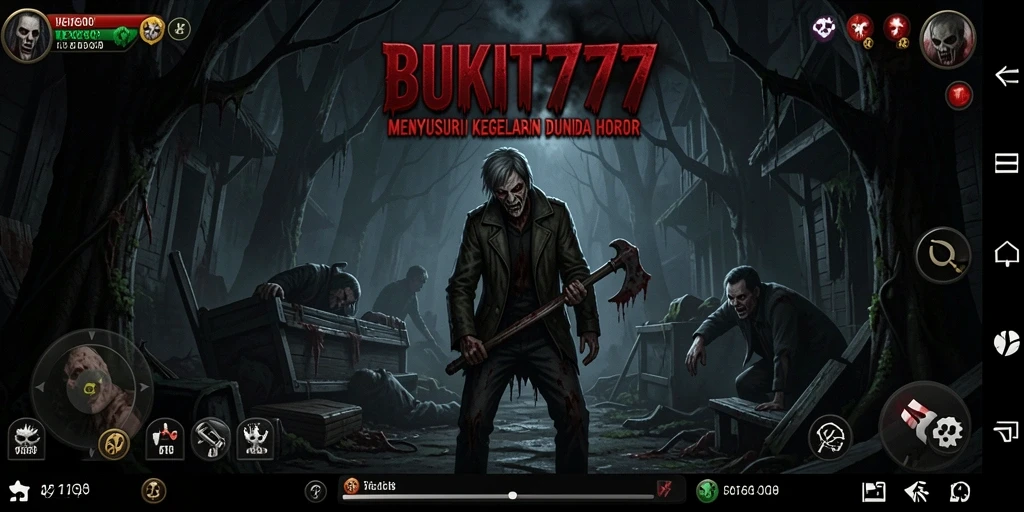 Tampilan menakutkan dari gameplay BUKIT777 yang mencekam.