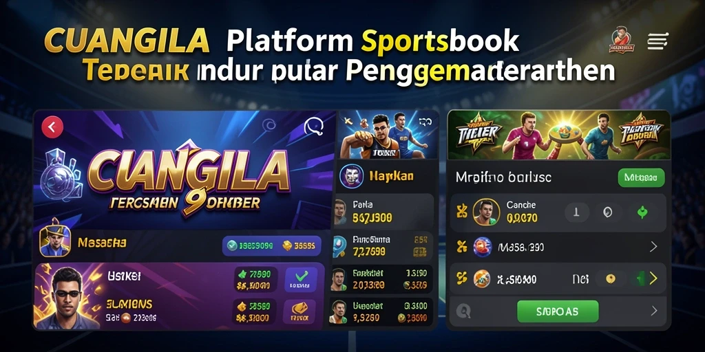 Tampilan menarik dari fitur live betting CUANGILA dalam permainan Sportsbook.