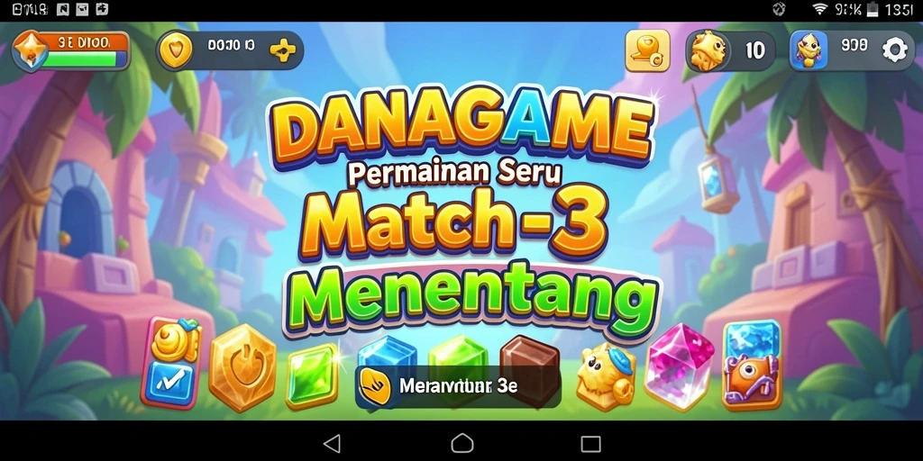 Gameplay DANAGAME yang seru dalam setiap levelnya.
