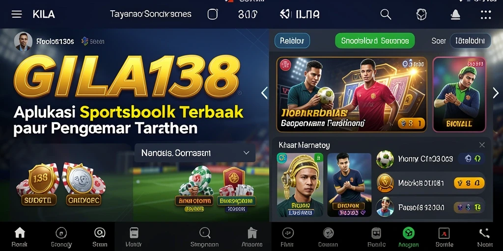 Tampilan menarik dari GILA138 dengan berbagai opsi taruhan olahraga.