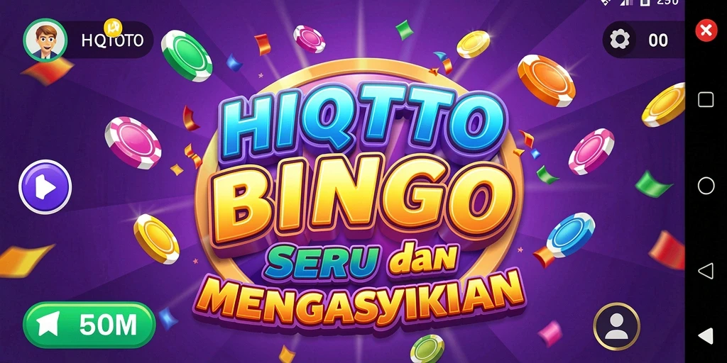 Screenshot gameplay HQTOTO menampilkan pengalaman Bingo yang menarik.