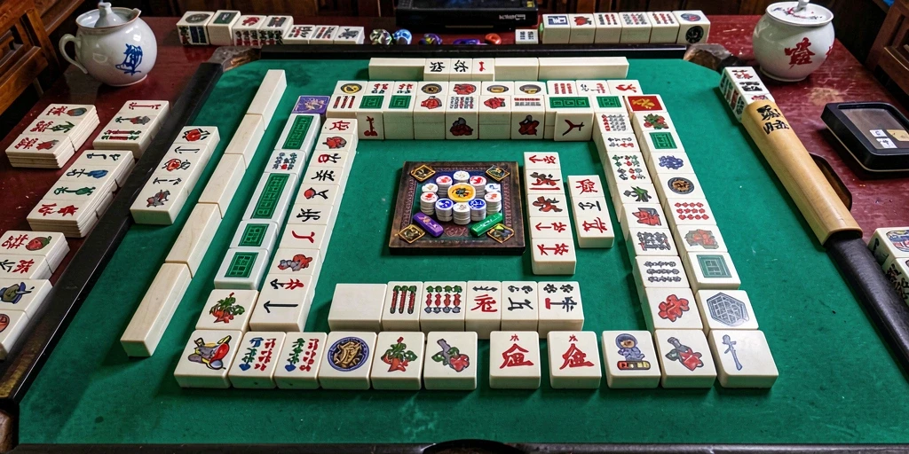 Tampilan menarik dari gameplay Mahjong di MAKTOTO.
