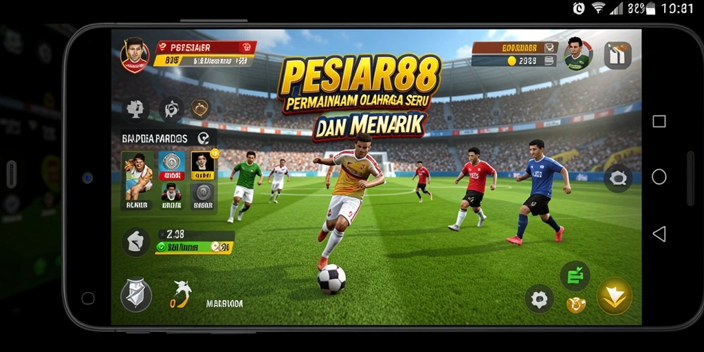 Tangkapan layar PESIAR88 menunjukkan adu olahraga yang intens.