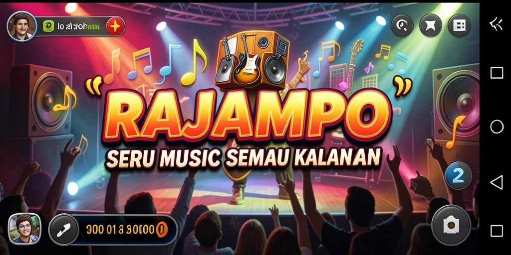 Tangkapan layar menarik dari gameplay RAJAMPO yang penuh warna.