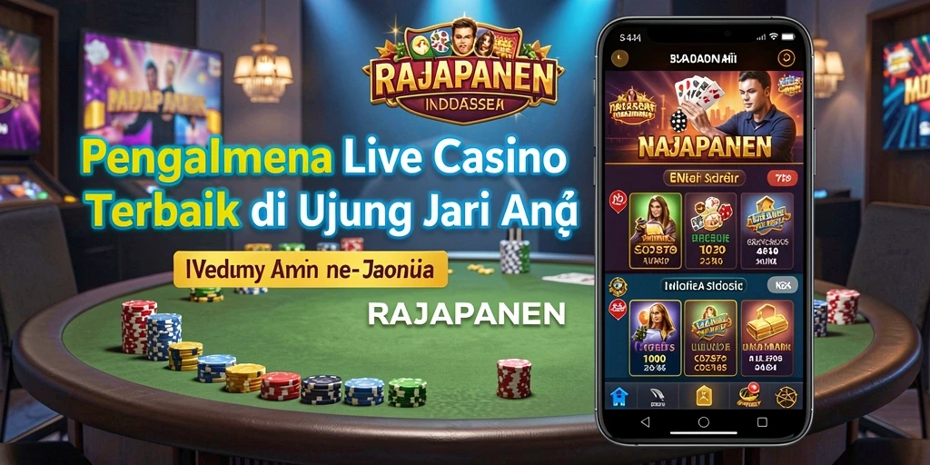 Tampilan permainan Live Casino yang menawan di RAJAPANEN.