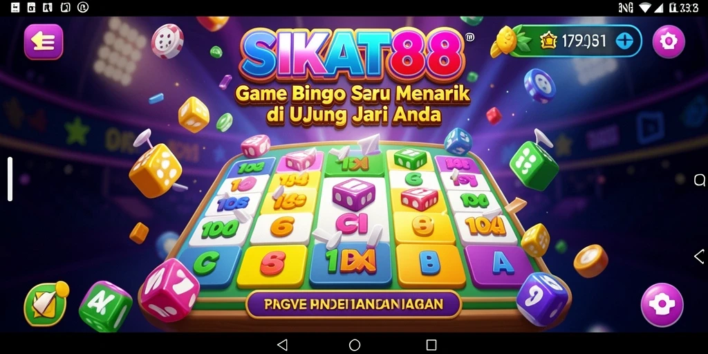 Tampilan antarmuka pengguna SIKAT88 saat bermain Bingo yang seru.