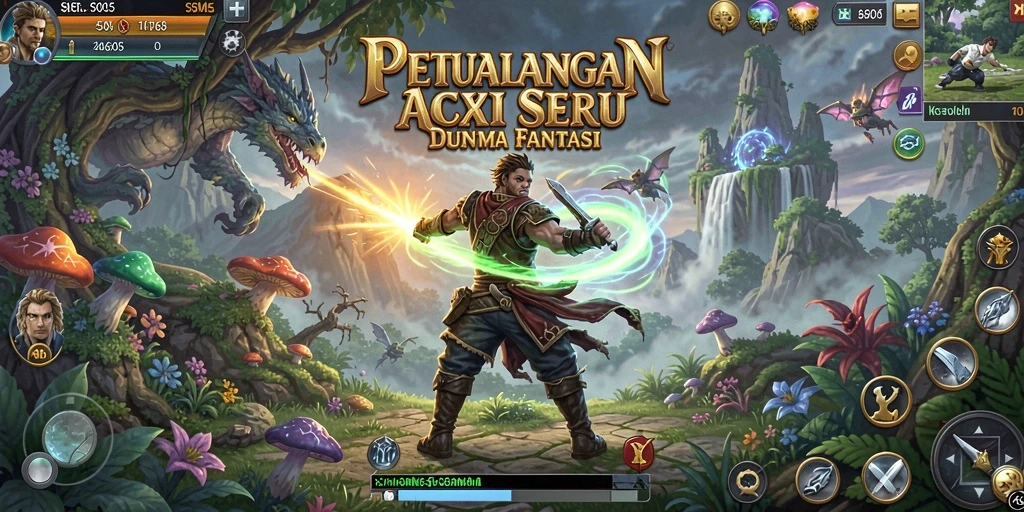 Menampilkan aksi seru dan grafis menawan dalam gameplay ARPG SM605.