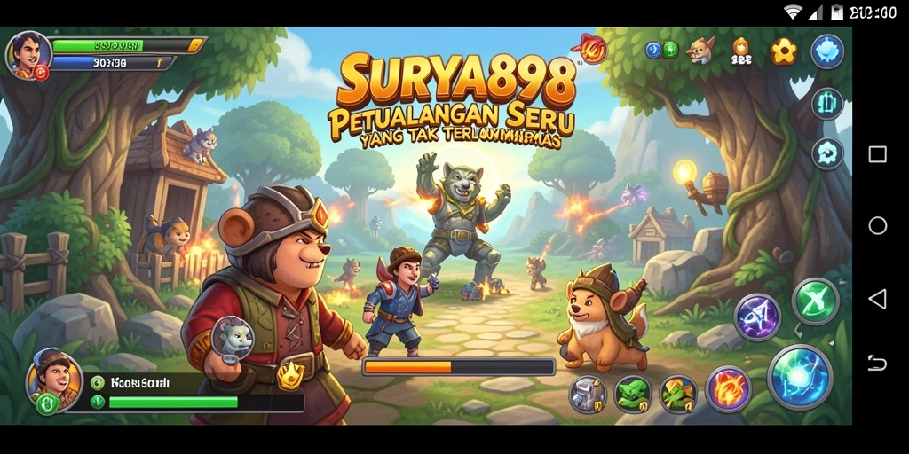Tangkapan layar SURYA898 menampilkan aksi seru dalam gameplay petualangan.