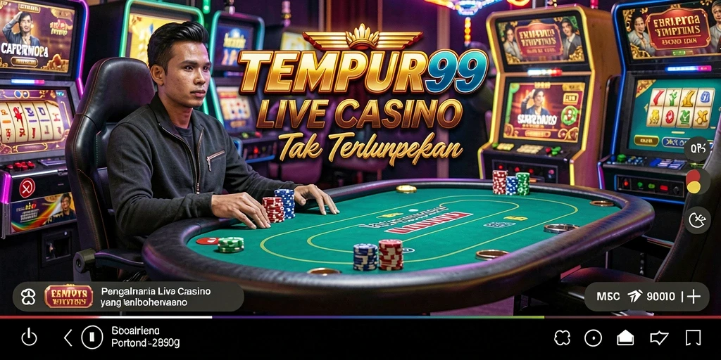 Gambaran gameplay seru di TEMPUR99 dengan dealer langsung.