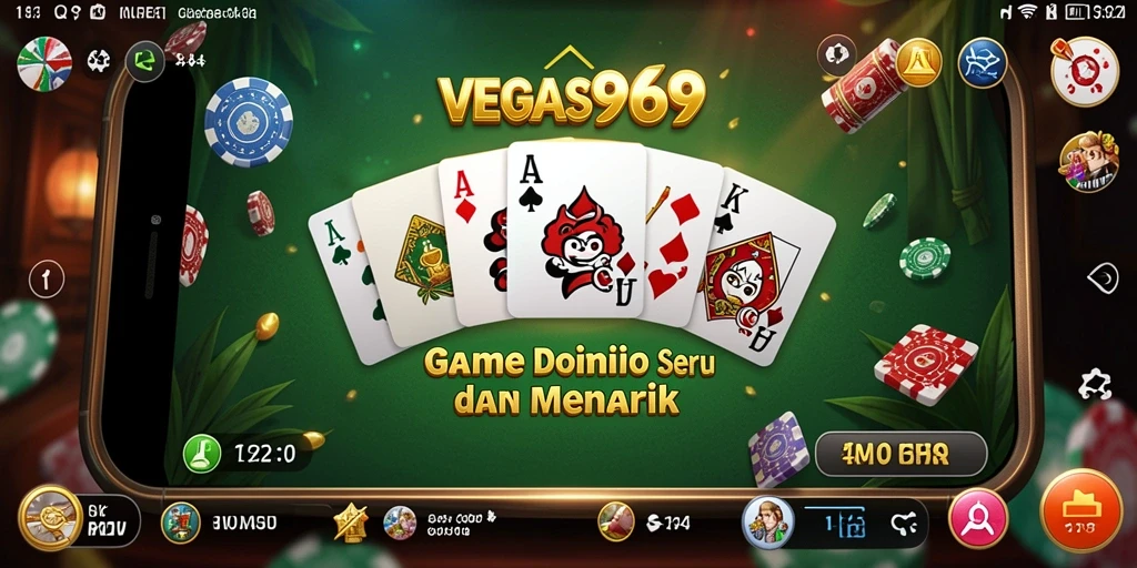 Tampilan menarik dari gameplay Domino VEGAS969 yang seru.